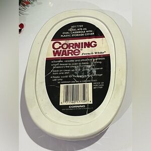 Vintage 90’s CorningWare French White Oval Casserole with Cover